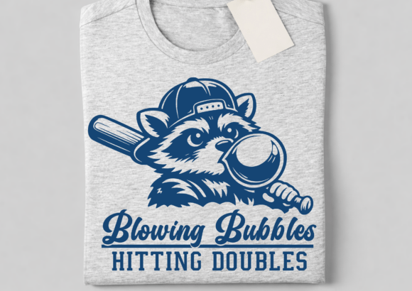 Blowing Bubbles Hitting Doubles SVG for Crafts and Graphics