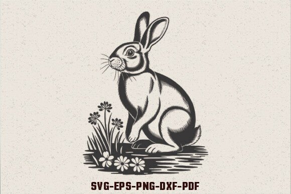 Bunny in a Flower Field SVG Review