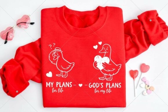 Christian Valentine SVG, Humorous Goose for Graphics and Crafts
