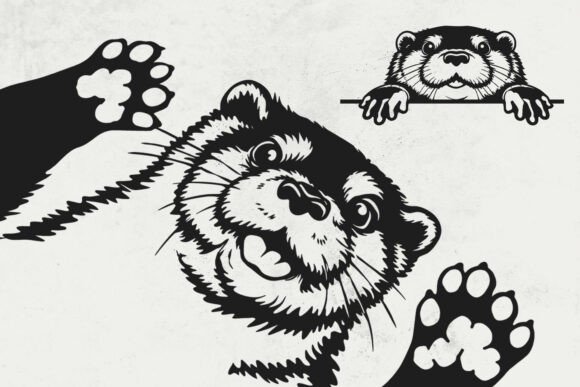 Cute Otter SVG for Playful Branding