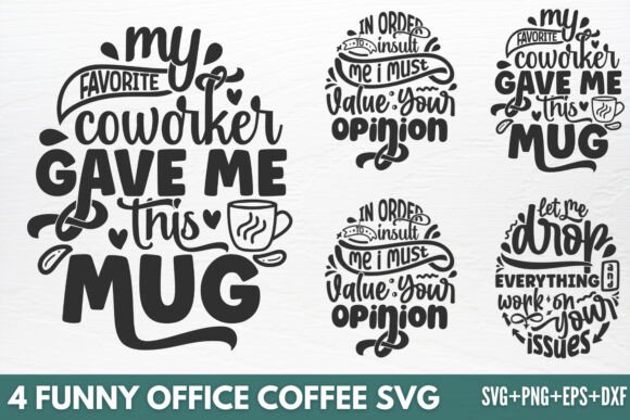 Fun Office Coffee SVG: A Graphic Asset for Crafts and Branding