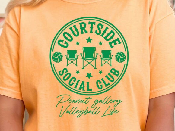 Fun Volleyball Design for Embroidery