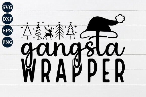Gangsta Wrapper SVG PNG for Graphics and Crafts