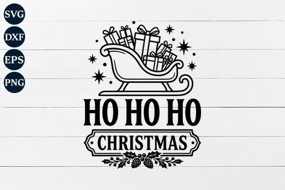 Ho Ho Ho Christmas SVG PNG Review for Embroidery