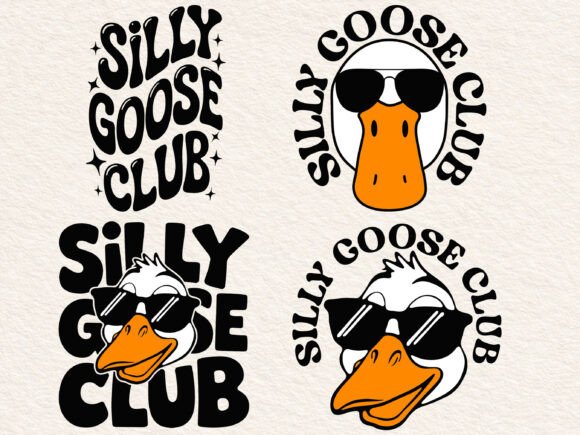 Silly Goose Svg Png for Local Business Branding and Crafts