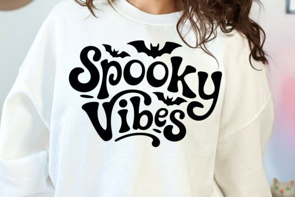 Spooky Vibes Svg for Halloween Graphics